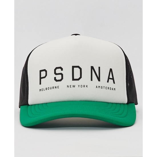 Nena Pasadena Global Cap Wht/Green/Blk