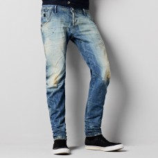 G-Star New Riley 3D Slim Med Aged Destroy