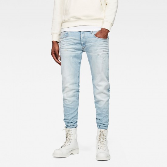 G-Star 3301 Slim Lt Aged Small Destroy