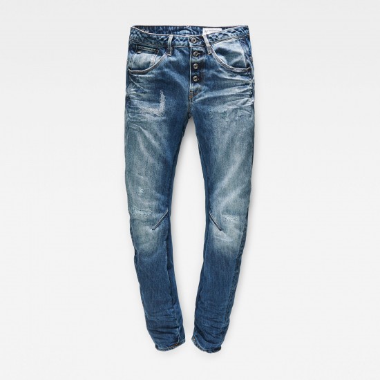 G-Star New Arc 3D BTN Low Boyfriend Dk Aged Antic Wmn