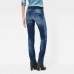 G-Star Midge Saddle Mid Straight Jean Wmn Dk Aged