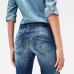 G-Star Midge Saddle Mid Straight Jean Wmn Dk Aged