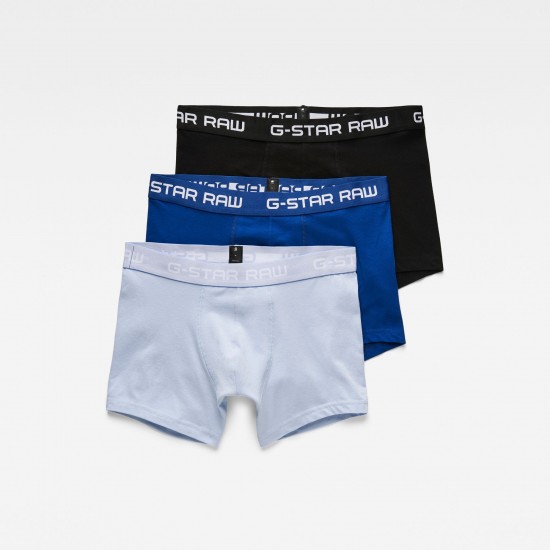 G-Star Classic Trunk clr 3 pack Dk Black/Hudson Blue/Awave