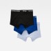 G-Star Classic Trunk clr 3 pack Dk Black/Hudson Blue/Awave