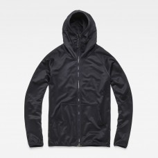 G-Star Strett Slim Hooded Zip Thru Black