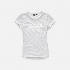G-Star Graphic 5 Slim Tee White