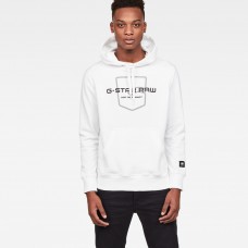 G-Star Graphic 33 Core Hooded Sweat White