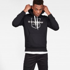 G-Star Graphic 33 Core Hooded Sweat Dk Black