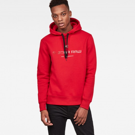 G-Star Graphic 34 Core Hood Deep Flame