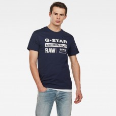 G-Star Graphic 8 Tee Sartho Blue