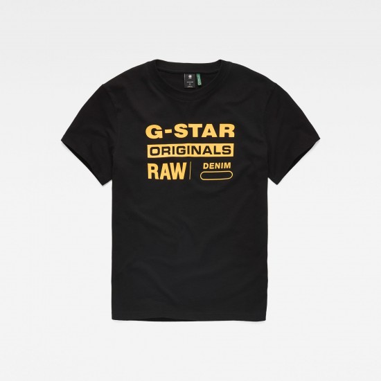 G-Star Graphic 8 Tee Dk Black