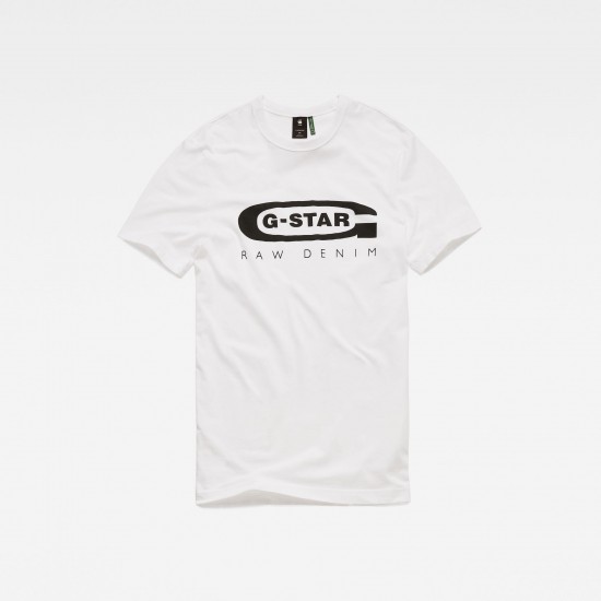 G-Star Graphic 4 Slim Tee White