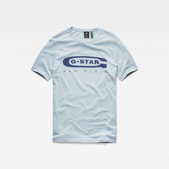 G-Star Graphic 4 Slim Tee Ash Blue