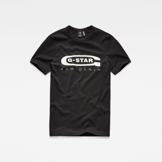 G-Star Graphic 4 Slim Tee Dk Black