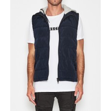 Kiss Chacey Hunter Hooded Vest- DK Navy
