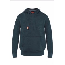 Superdry Premium Goods Embossed Hood Blue Bottle Grit