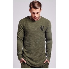 Sik Silk Reverse Flannel Undergarment Khaki