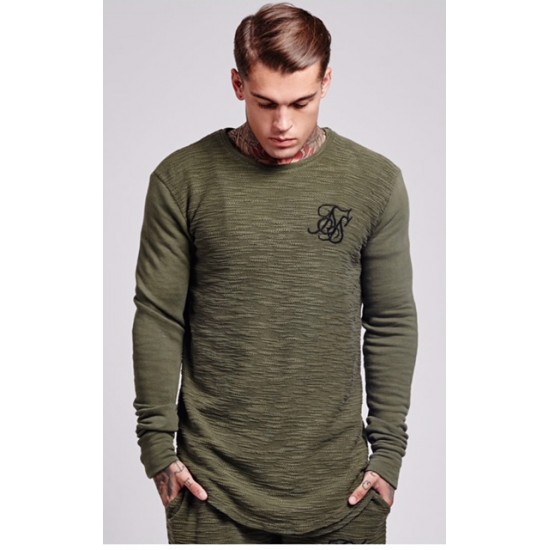 Sik Silk Reverse Flannel Undergarment Khaki