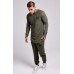 Sik Silk Reverse Flannel Undergarment Khaki