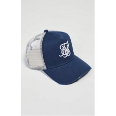 Sik Silk Trucker Navy/White