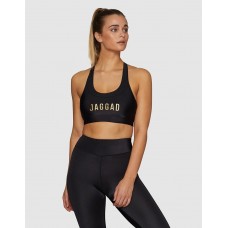 Jaggad Glace Racerback Crop Bra Black