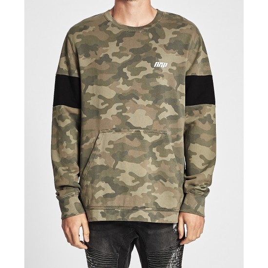 Nena Pasadena Bar One Crew Neck Jumper Camo
