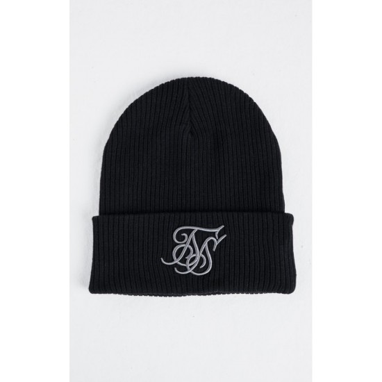 Sik Silk Rib Beanie Black