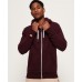 Superdry Orange Label ZipHood Boston Burgundy Grit