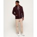 Superdry Orange Label ZipHood Boston Burgundy Grit
