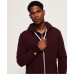 Superdry Orange Label ZipHood Boston Burgundy Grit