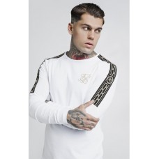 Sik Silk Cartel L/S Gym Tee White