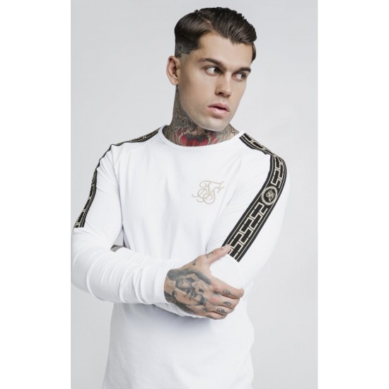 Sik Silk Cartel L/S Gym Tee White