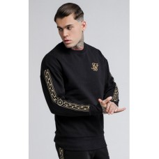 Sik Silk Cartel Drop Shoulder Crew Sweat Black