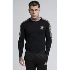 Sik Silk Cartel L/S Gym Tee Black