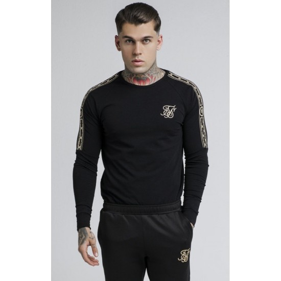 Sik Silk Cartel L/S Gym Tee Black