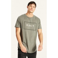 Kiss Chacey Chicago Dual Curved Hem Tee Pigment Charcoal