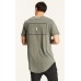 Kiss Chacey Chicago Dual Curved Hem Tee Pigment Charcoal