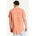 Kiss Chacey Chicago Dual Curved Hem Tee Pigment Burnt Red