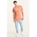 Kiss Chacey Chicago Dual Curved Hem Tee Pigment Burnt Red