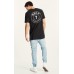 Kiss Chacey Church Step Hem Tall Tee Jet Black
