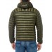 Superdry Core Down Hooded Jacket Khaki Mens