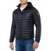 Superdry Core Down Hooded Jacket Black Mens