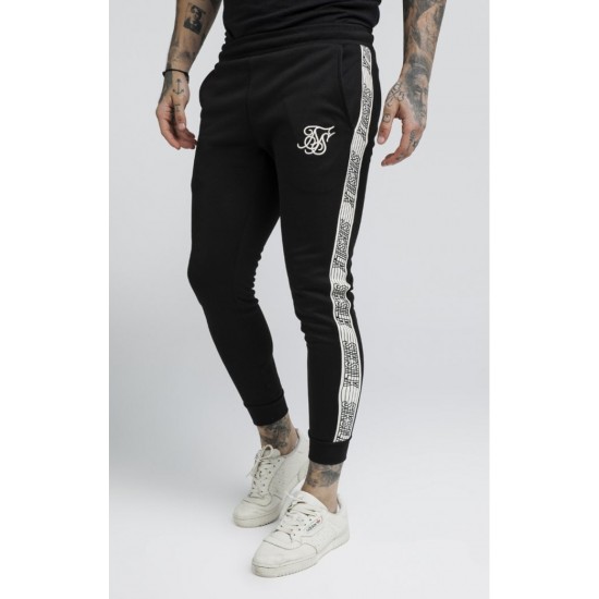 Sik Silk Cuffed Runner Pant Black
