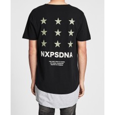 Nena Pasadena Genocide Multi Layered Hem Tee Jet Black