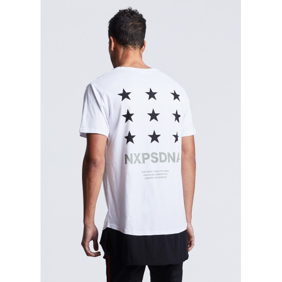 Nena Pasadena Genocide Multi Layered Hem Tee White