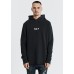 Nena Pasadena Hardcore Raw Curved Hem Hoodie Pigment Graphite