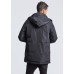 Nena Pasadena Hidden Standard Hooded Puffer Jacket Gunmetal