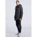 Nena Pasadena Hidden Standard Hooded Puffer Jacket Gunmetal