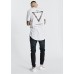 Nena Pasadena Inevitable Cape Back Tee White