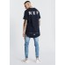 Nena Pasadena Journey Cape Back Tee Pigment Graphite 